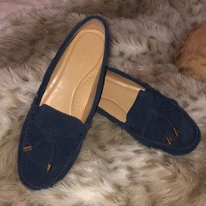 Sutton Suede MK Moccasins - Blue (never used)